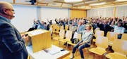 Die Schulbürgerinnen und Schulbürger der Oberstufe Oberriet-Rüthi hiessen Rechnung, Budget und Änderung der Gemeindeordnung einstimmig gut. (Bild: Max Tinner)