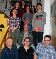 Prägten die HV 2018: Neue, Scheidende und Geehrte. (Bild: pd)