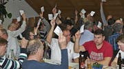 Daniel Dietsche, Präsident des Rheintalischen Schützenverbands, wurde ohne Gegenstimme wiedergewählt. (Bilder: Ulrike Huber)