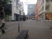 An der Neugasse in Rorschach wurde ein Betrieb überfallen. Mehrere Verdächtige konnten mittlerweile dingfest gemacht werden. (Bild: JOLANDA RIEDENER)