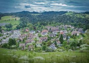 Zweigeschossige Einfamilienhäuser am Stadtrand – das ist nicht das, was die Jungen Grünen sich unter Verdichtung vorstellen. (Bild: Jil Lohse)