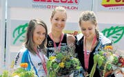 Rahel Küng (Bildmitte) ist die schnellste Schweizer Juniorin im Triathlon. (Bild: pd)