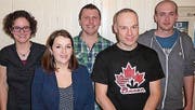 Der neue Vorstand des TV Reute setzt sich zusammen aus (v. l.): Erika Bischofberger-Inauen, Sara Rechsteiner, Pascal Dietsche, Marco Locher und Joel Niederer. (Bild: pd)