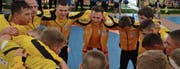 Die Kriessner Ringer konnten einen seltenen Heimsieg bejubeln. (Bilder: Yves Solenthaler)