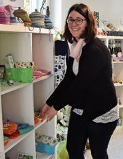 Die 33-jährige Lilian Brocker aus Kirchberg führt seit Sommer 2017 ihren eigenen Geschenkladen Lilavendel in St. Gallen. (Bild: Anina Rütsche)
