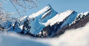 Der Speer im Winter, aufgenommen von der Nesslauer Hinter Laad.