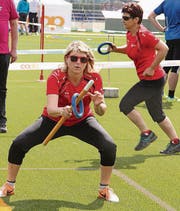Marlene Benz vom Goldteam STV Oberriet-Eichenwies beim Fit & Fun.