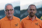 Fredy Hutter (v. l.) übernimmt das Aktuarenamt von Urs Zünd. (Bild: pd)