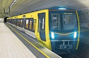Visualisierung des Stadler-Zugs für den Grossraum Liverpool. (Bild: PD)