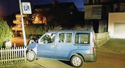 Viel Sachschaden beim Unfall gestern an der Gatterstrasse. (Bild: Stadtpolizei St. Gallen)