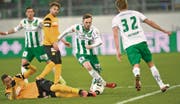 Im Spiel gegen die Young Boys macht Lucas Cueto (Mitte) vor allem dank seiner Schnelligkeit auf sich aufmerksam. (Bild: Ralph Ribi)