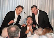 Die «Swiss Tenors» erfreuten das Publikum im Tertianum Rosenau mit einem festlichen Programm. (Bild: PD)