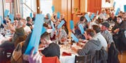 Die Mitglieder des Fischereivereins Mittelrheintal waren sich bei den Abstimmungen und Wahlen an der HV einig. (Bild: Remo Zollinger)