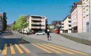 Die Teufener Strasse im Riethüsli, wie sie im Jahr 2018 aussehen könnte… (Bild: Fotomontage: pd)