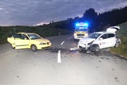 An den Autos entstand insgesamt Sachschaden von rund 20‘000 Franken. (Bild: Kapo SG)