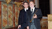 Organist Peter Hubov und Trompeter Claude Rippas. (Bild: Vroni Krucker)