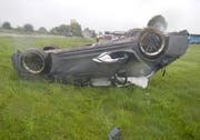 Der Fahrer dieses Autos blieb unverletzt.