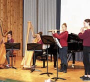 Sina Löw, Miriam Bollhalder, Barbara Bollhalder und Florina Kunz (von links) sorgten für einen besonderen Hörgenuss.