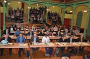 An der Budgetitzung haben viele Parlamentarier das Wort ergriffen. Auch zu Anträgen, die einstimmig angenommen wurden. (Bild: pd)