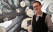 Patrick Benz im Projektraum 4?. (Bild: Katharina Schatton)