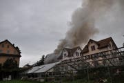 Dichter Rauch über Romanshorn. (Bild: Markus Schoch)