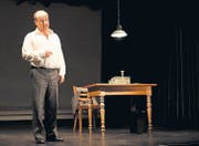 Fesselndes Erzähltheater: «Fontamara» lebt vom eindringlichen Spiel des Solisten Matthias Peter. (Bild: Olivia Hug)