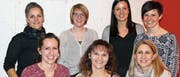 Daniela Fust, Sandra Seelhofer, Yvonne Dörflinger sowie Martina Angst (hintere Reihe von links). Janine Sterzing, Carmen Giovanoli und Eveline Augello (vordere Reihe von links). (Bild: PD)