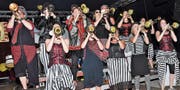 Die Räbafäger setzten den Schluss- und Höhepunkt an ihrer Jubiläumsfeier. (Bild: René Jann)