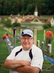 Hermann Hotz, OK-Mitglied fürs Eidgenössische Veteranen-Sportschiessen, auf der Weiherweid. (Bild: Michel Canonica)