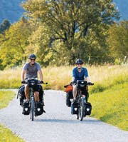 Marcel Egli und Alena Pesavento sind nach drei Velo-Monaten derzeit in Griechenland unterwegs. (Bild: zVg)