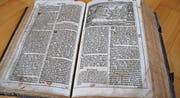 Die mitgebrachte Lutherbibel hat keinen grossen materiellen Wert.