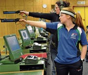 Nicole Messmer (vorne) holt Silber vor Manuela Keller (hinten). (Bild: pd)