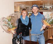 Die Tagessieger Gabrielle Schwager und Edi Kümin. (Bild: pd)