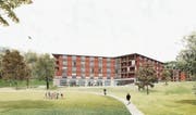 Das Projekt «Weite und Nähe» ging als Sieger aus dem Architekturwettbewerb hervor. (Bild: Visualisierung: PD)
