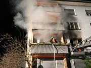 Die Kreuzlinger Feuerwehr im Einsatz. (Bild: pd)