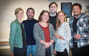 Werden unterstützt: Tine Edel, Michael Bodenmann, Annina Thomann, André Meier, Hella Immler und Ninian Green (von links). (Bild: Ralph Ribi)