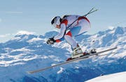 Mirena Küng während des Trainings zur Weltcup-Abfahrt in St. Moritz. (Bild: Andreas Meier/freshfocus)