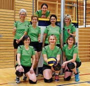 Hintere Reihe von links: Maghi Gabriele, Katja Vazquez, Doris Zellweger, Gabi Schönenberger und Gabi Forrer. Vorne von links: Teresa De Christofaro, Marietta Rhiner sowie Alice Keller. (Bild: PD)