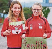 Den STVOE-Leichtathletinnen Sandra Löhrer und Alina Stieger (von links) ist es gelungen, die bekannte 800-Meter-Läuferin Selina Büchel nach Oberriet zu lotsen. (Bild: Martin Steger)