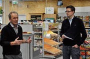 Ernst Scherrer (links) im Interview mit Samuel Bauert. (Bild: PD)