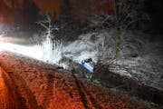 In Niederwil verletzte sich eine Frau, als sie mit ihrem Auto in einen Bach stürzte. (Bild: Kapo)
