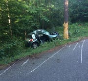 Die Lenkerin wurde schwer verletzt, der Beifahrer starb.