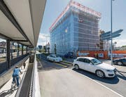 Gutes Bauen Ostschweiz, Strassenbau als Städtebau in Arbon am Beispiel der neuen Kantonsstrasse im Zentrum, u.a. zur Entlastung der Altstadt. (Bild: Hanspeter Schiess)