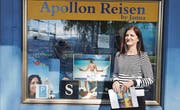 Das gemütliche Reisebüro Apollon Reisen von Joanna Arvanitidis am Kreisel an der Grenzstrasse. (Bild: mia)