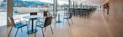 Noch ist es ruhig im neuen Restaurant am Spital Wattwil. Ab kommender Woche wird es zur Begegnungszone im Erdgeschoss des Neubaus. (Bilder: PD)