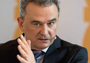 Coop-Chef Joos Sutter gibt die Richtung der Gruppe vor. (Bild: Georgios Kefalas/KEY (Muttenz, 15. Februar 2018))
