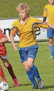 Ein Talent, das beim Stammverein geblieben ist: Jaro Böhrer (17) vom FC Au-Berneck. (Bild: Archiv/ys)