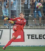 Goalie Steven Deane spielte alle Partien durch. (Bild: Michel Canonica)
