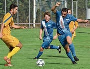 Livio Sanseverino (rechts) hat beim FC Rüthi die Gemeinschaft gefunden, die ihm entspricht. (Bild: Archiv/ys)