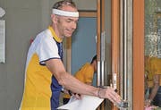 Robert Forrer aus St. Gallen war als Erster am Start. Wenn immer möglich, nimmt er an allen Rheintaler Orientierungsläufen teil.